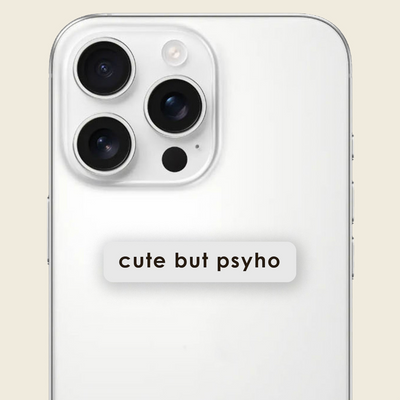 Cute but psycho - 3д стікер СS-3D-093 фото